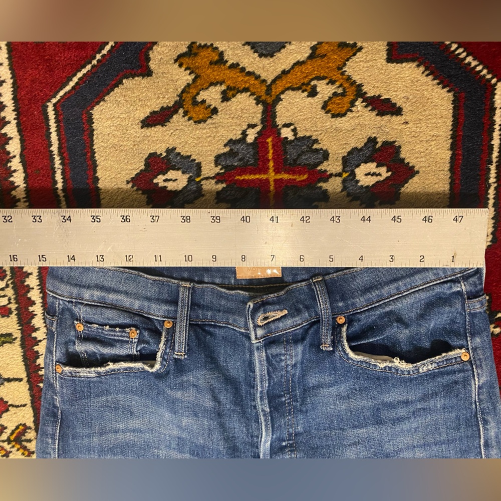 MOTHER Blue Flare & Wide Leg Jeans - Picture 12 of 13